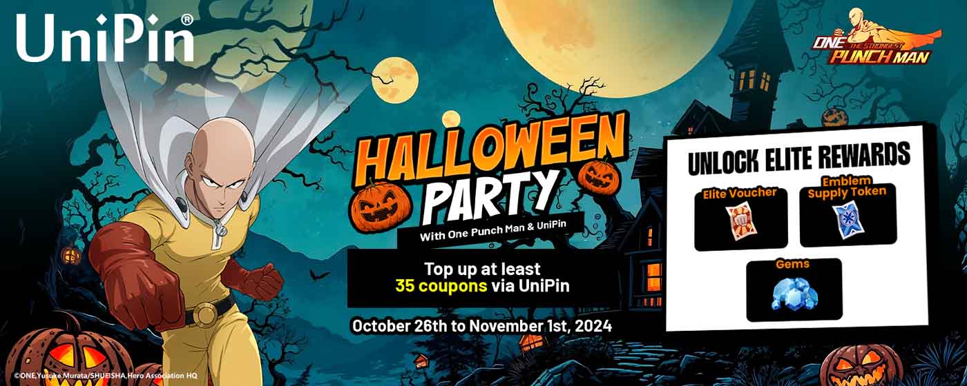 One Punch Man Halloween Promo is here! (MY)